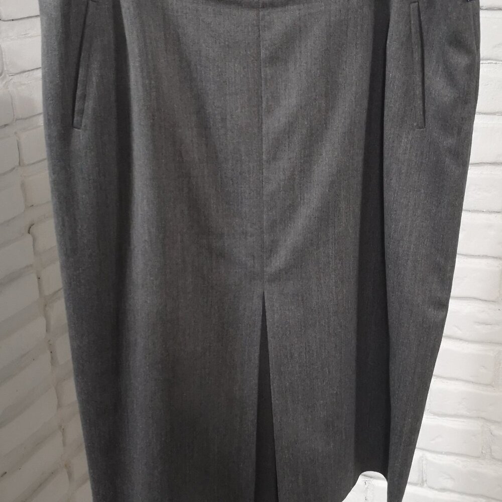Sylbo Stretch Rocke-Hosen Ladies Size 48 Dark Grey Midi Lined Skirt